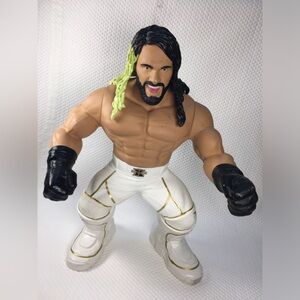 WWE Seth Rollins Tough Talkers 12 Inch Action Figure White Gold Gear Talking Toy